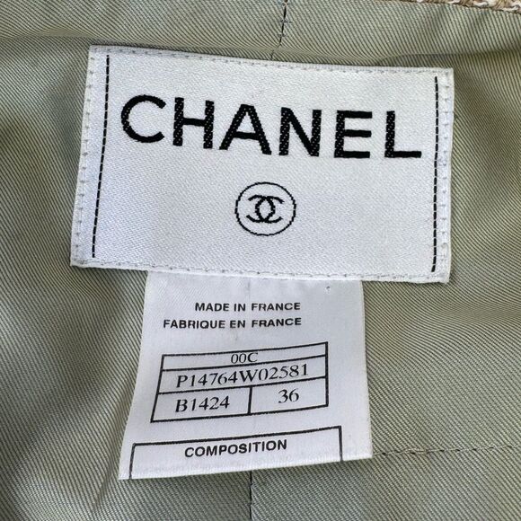 Chanel Wool Tweed Fringe Striped Jacket 36 FR - Picture 11 of 13